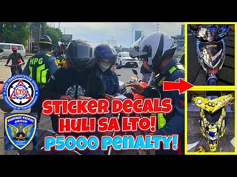LTO: STICKER / DECALS BAWAL SA LTO? | ANO ANG TAMANG GUIDELINES? | SHOUTOUTS