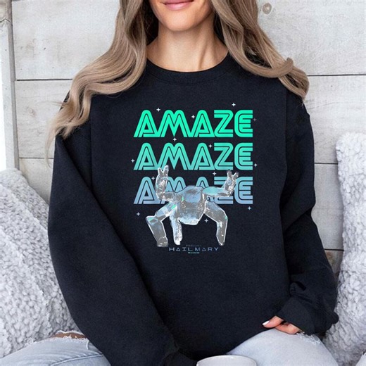 Project Hail Mary Amazing Rocky Alien Neon Portrait Hoodie, Heavyweight Tee, Sci-fi Book Lover Gift, Space Sweatshirt - Etsy