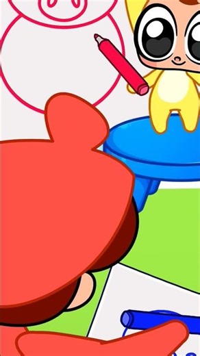 Let's Create a Cute Piggy! 🐷 Fun Shapes and Letters for Kids #Learning