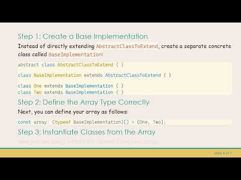 Understanding the Type of a Class that Extends an Abstract Class in TypeScript