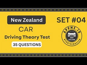 NZ Driving Theory Test 2026 | 35 REAL CAR Questions | Official Practice New Zealand Part 04