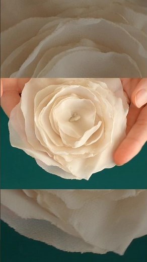 Faire une magnifique fleur en tissu - facile #diy #couture