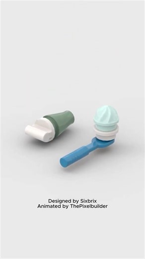 ‪@LEGO‬ Toothbrush & Toothpaste | 3D Animation Build
