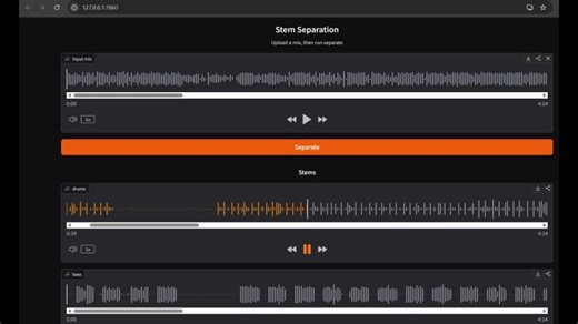 Demucs + Gradio: Build a Local AI Music Stem Separator | Ashot Abrahamyan