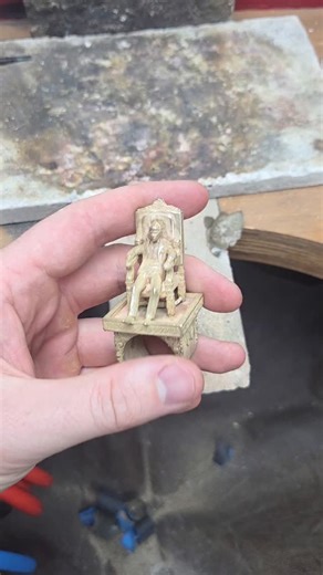 9ct yellow gold Tony Montana Scarface ring freshly cast. 1 of a kind piece this, designed and made in store. DM for prices #jewellery #workshop #goldsmith #bespoke #uk | Frederick James Jewellers