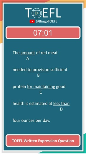TOEFL Grammar Practice #536 | Written Expression Questions (To Infinitive)