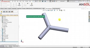 Solidworks Flow Simulation 16 | CFD analysis of mixing of hot and cold water