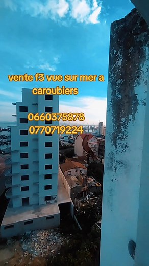 Met en vente type f3 dans un étage élève avec ascenseur a caroubiers Annaba avec vu sur mer dans un endroit calme F3 d'une superficie de 75m Caroubiers endroit propre avec bon voisinage Prix : a négocier avec le propriétaire 1- Abonnez-vous a notre page: Manzili Agence Immo 👍 2- appelez par téléphone: 📞🔹0550886953(viber). 🔹0660375878(WhatsApp). 🔹0770719224. 3- Nous rendre visite a notre bureau : 🎯 26 Marché Elyza à côté de la mairie. 🔹 36°54'18.9"N 7°44'46.2"E #luxeimmoamina #luxeagenceam