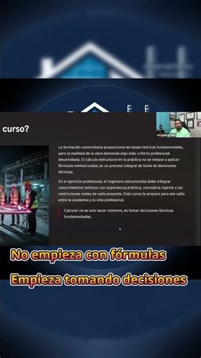 El cálculo estructural NO empieza con fórmulas