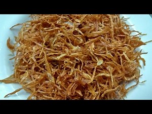 How to fry onion/fried onion recipe / easy way to fry onions