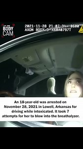 18-Year-Old Got Pulled Over, Got A DUI! #woman #car #police #teen | Law&Crime Bodycam