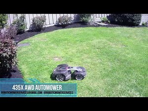 Husqvarna 435X AWD Automower Mowing (Video 4)