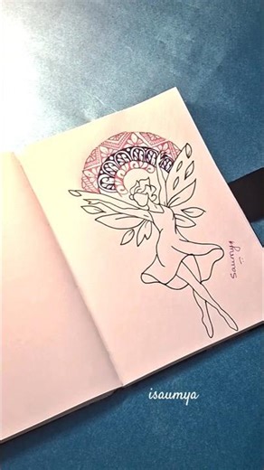 Easy Mandala Art @isaumya ✨️🎨 😱 #mandalaart #art #drawing #shorts #mandala #ytshorts #artwork