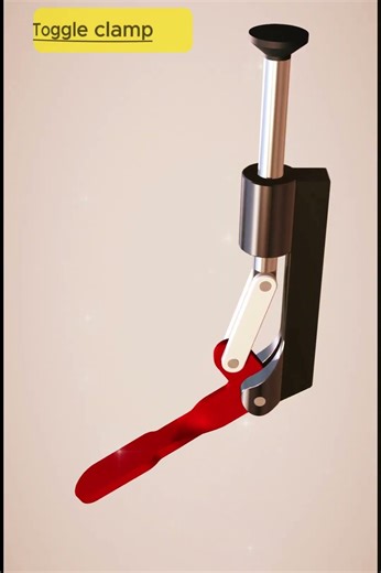 Toggle Clamp Mechanism | Quick Locking Motion ⚙️ #shorts