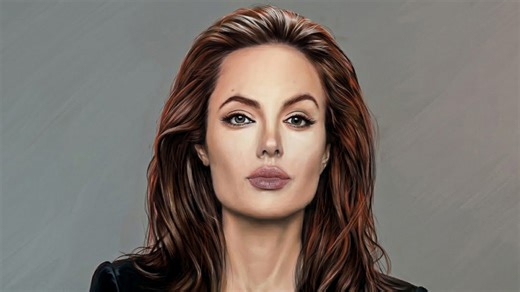 Realistic Angelina Jolie drawing tutorial: Shadows, highlights, and facial detail