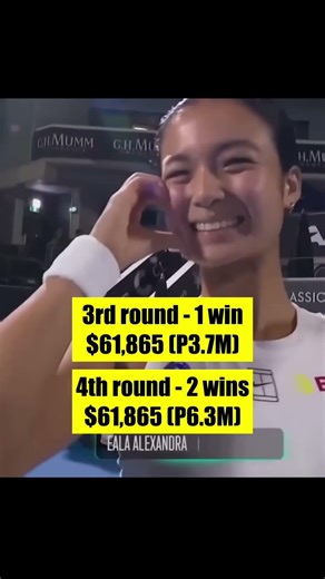 Minus taxes and other expenses 😭 #tennis #alexeala #sports