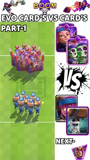 EVO CARD'S VS CARD'S #clashroyale #shorts