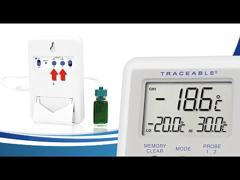 How to Use the Hi & Lo Alarms on the Traceable 4730 Series Refrigerator/Freezer Ultra Thermometers
