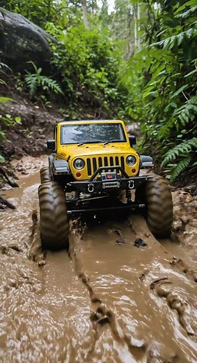 RC Jeep Jungle Mudding! 🚀 EPIC Off-Road Adventure! 🏞️✨