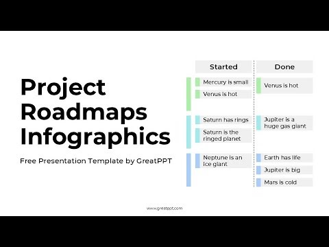 Free Project Roadmaps Infographics for PowerPoint | Google Slides by GreatPPT