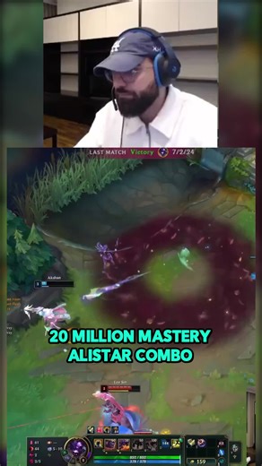 20 MILLION MASTERY CHALLENGER ALISTAR COMBO #alicopter #alistar #leagueoflegends #korea