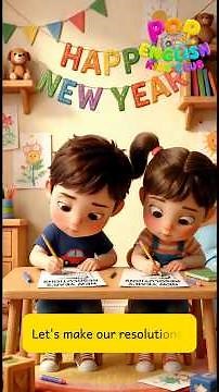 Happy New Year Song | New Year's Resolutions for Kids | Nursery and Preschool Rhyme and Chant