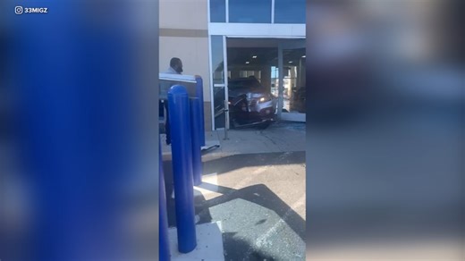 Video shows customer ramming car through CarMax in Southern California, leaving multiple people hurt
