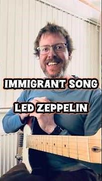 ‘Immigrant Song’ by Led Zeppelin. 20-second guitar challenge! 🎸 Learn how to play the riff