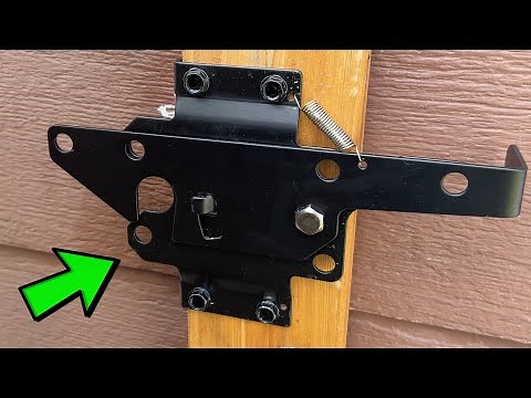 Self Locking Gate Latch - This is How it Works