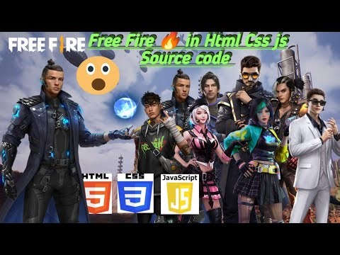 How To Make/create Freefire gameing Website with HTML CSS & Js|freefire🔥Player Solo with Sourcecode