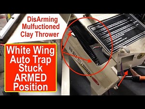 How to disarm a Dangerous Half Cocked White Wing Auto Trap Stuck in armed position Do All Outdoors