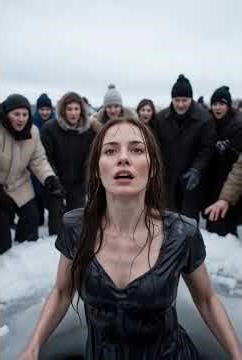 She Dived Into Glowing Ice in Wet Transparent Dress 😱❄️ #FrozenWondersWorld