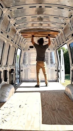 I Built My Dream Camper Van With My Own Hands! 🚐✨ #shorts #viral #vanbuild