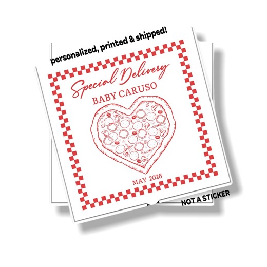 Pregnancy Announcement Pizza Box, Baby Special Delivery, Shower, Baby Reveal, Announcement Printed and Shipped - Etsy