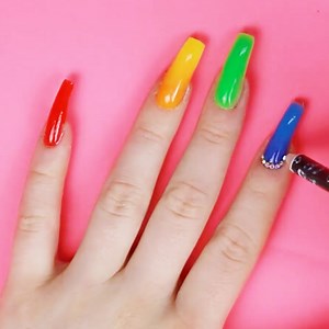 115K views · 1.9K reactions | Testing Polygel Nail Kit - Rainbow Style! | Emily Susanah | Facebook