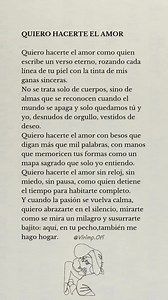 28K views · 12K reactions | QUIERO HACERTE EL AMOR♥️ #videosdeamor #frases #novios #enamorados #textospoeticos #textosbonitos #TeAmo #frasesdeamor #amor #textosdeamor | Viri MP | Facebook