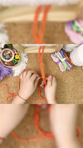 #newbie Unlock#flat #knot 3-Strand#braid Keychain, #easy #weaving No Fail#diy #handmade #macrame