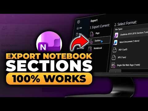How To Export Notebook Sections in OneNote (𝟮𝟬𝟮𝟲) | 100% WORKS | NO Yapping, To The Point & EASY