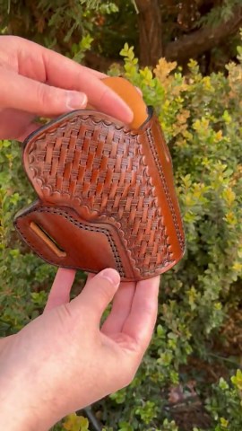 Leather OWB Holster Fits Colt King Cobra, Python, Viper - Basket Pattern - Handmade - Etsy