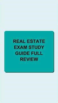 How to master the 2026 Real Estate License Exam (Full Review Strategy).