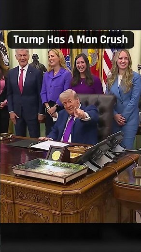 Press conference abruptly stops so Trump can admire Katie Britt's husband