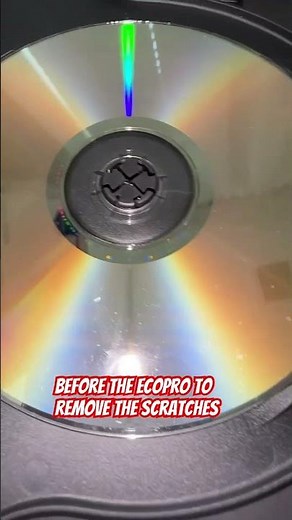 Before and after using the ecopro 2 to repair a scratched DVD