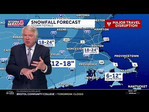 Video: Snow continues overnight with more Monday morning