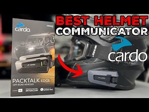 The BEST Helmet Communication System - ATV/Snowmobile/Motorcycle - Cardo Packtalk EDGE