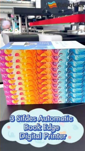 Automatic Colorful Book Edges Printing Machine!--High speed book edge digital printer! #printing