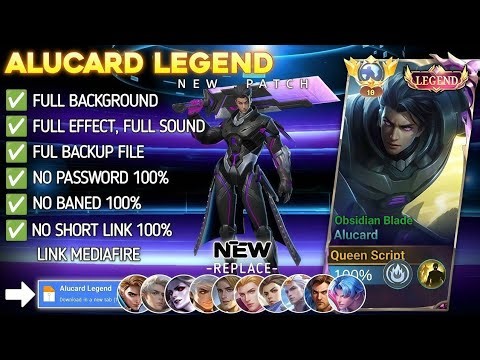 Script Skin Alucard Legend - Obsidian Blade No Password | Full Effect & Voice | New Update