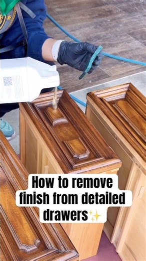 How to Remove Finish From Detailed Drawers | Furniture Refinishing Tip