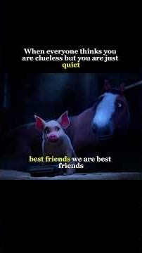 When everyone thinks you are clueless but you are just quiet | Animal Farm #shorts