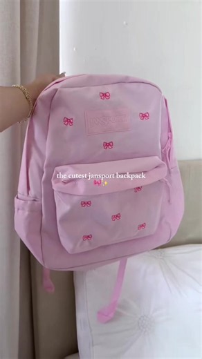 This pink bow backpack is back! Grab yours before it’s gone 💗 #jansport #pinkaesthetic #backtoschool #bowbackpack #onthisday