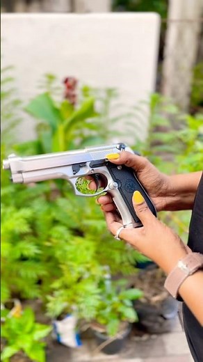 Beretta M9 Airsoft Green Gas BB Pistol 🔥 Review | Realistic Blowback! ‪@ShootWithShiny‬